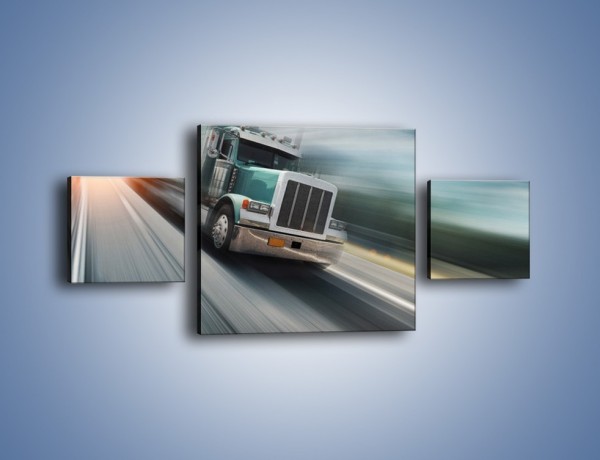 Obraz na płótnie – Pędząca ciężarówka na autostradzie – trzyczęściowy TM035W4