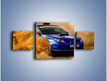 Obraz na płótnie – Subaru WRX STI na pustyni – trzyczęściowy TM104W4