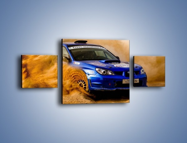 Obraz na płótnie – Subaru WRX STI na pustyni – trzyczęściowy TM104W4