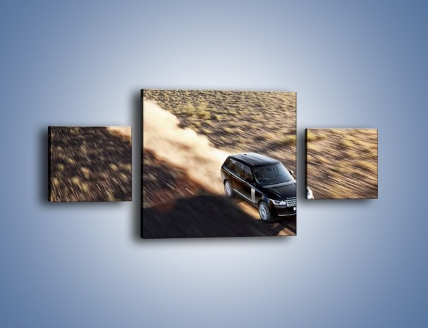 Obraz na płótnie – Range Rover na bezdrożach – trzyczęściowy TM126W4