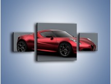 Obraz na płótnie – Alfa Romeo 4C Coupe – trzyczęściowy TM140W4