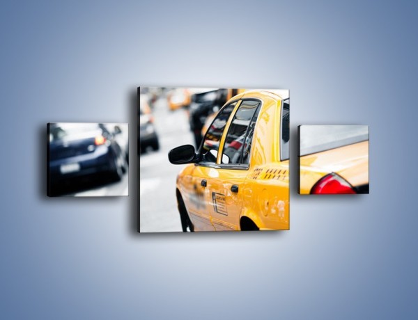 Obraz na płótnie – Żółta taksówka w Nowym Yorku – trzyczęściowy TM150W4