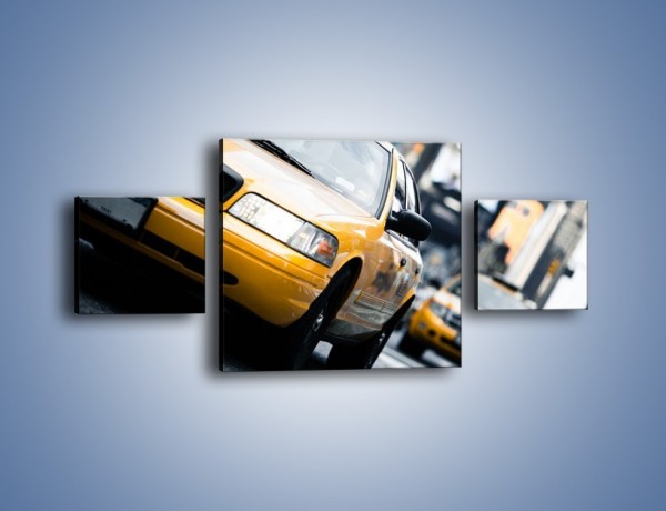 Obraz na płótnie – Taksówki w Nowym Jorku – trzyczęściowy TM151W4