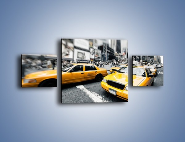 Obraz na płótnie – Taksówki na Times Square – trzyczęściowy TM152W4