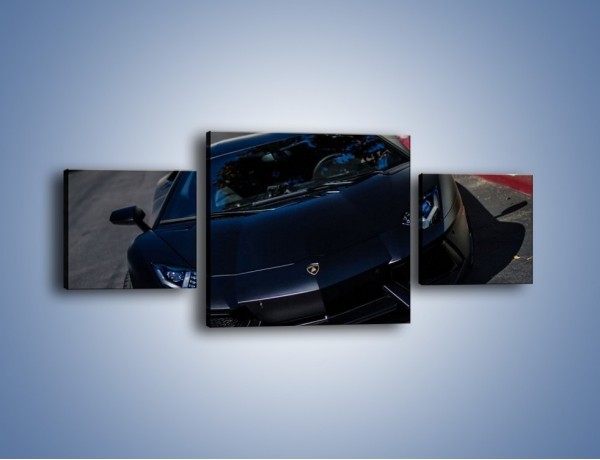 Obraz na płótnie – Lamborghini Aventador w kolorze matowym – trzyczęściowy TM163W4