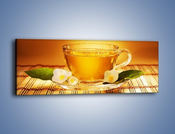 Obraz na płótnie – Delikatny smak herbaty – jednoczęściowy panoramiczny JN261