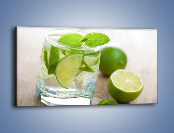 Obraz na płótnie – Limonkowy napój – jednoczęściowy panoramiczny JN262