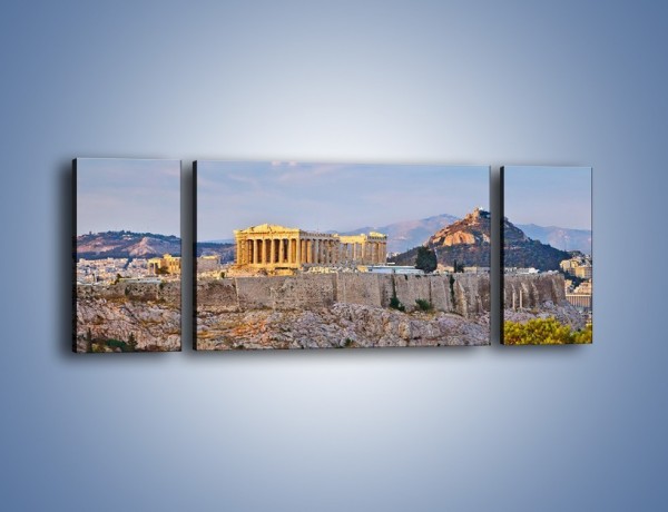 Obraz na płótnie – Ateńskie ruiny – trzyczęściowy AM162W5