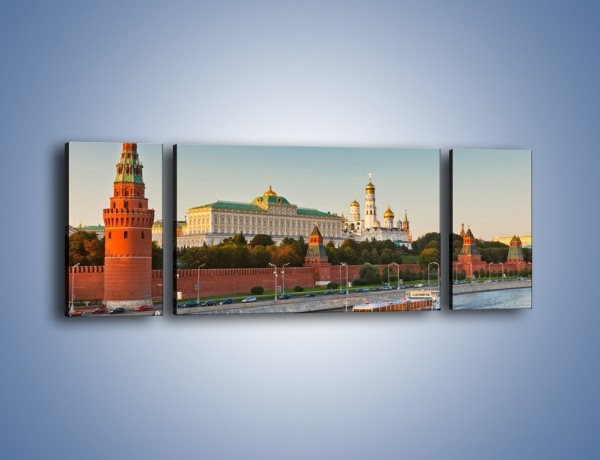 Obraz na płótnie – Kreml w środku lata – trzyczęściowy AM164W5
