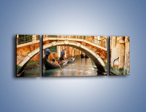 Obraz na płótnie – Weneckie gondole – trzyczęściowy AM172W5
