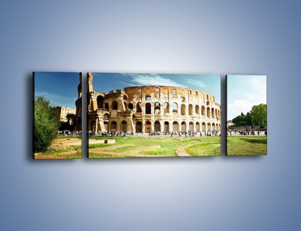 Obraz na płótnie – Koloseum w piękny dzień – trzyczęściowy AM273W5