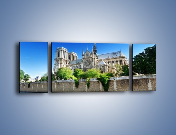 Obraz na płótnie – Katedra Notre-Dame – trzyczęściowy AM305W5