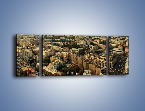 Obraz na płótnie – Panorama Kijowa – trzyczęściowy AM326W5