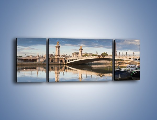 Obraz na płótnie – Most Aleksandra III w Paryżu – trzyczęściowy AM429W5