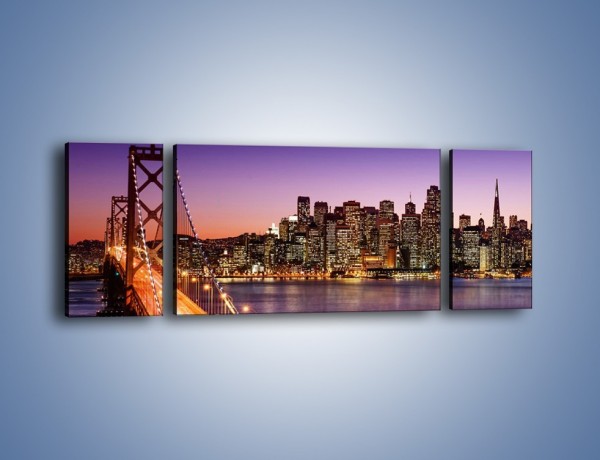 Obraz na płótnie – San Francisco – Oakland Bay Bridge – trzyczęściowy AM520W5
