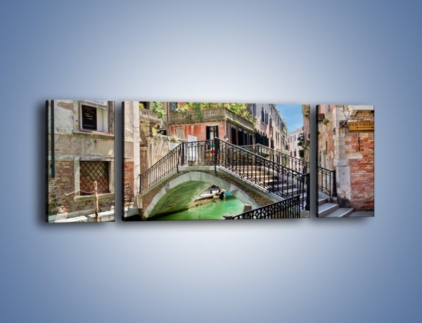 Obraz na płótnie – Wenecki most – trzyczęściowy AM523W5