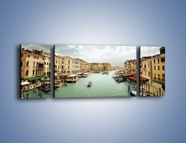 Obraz na płótnie – Cieśnina Canal Grande w Wenecji – trzyczęściowy AM559W5