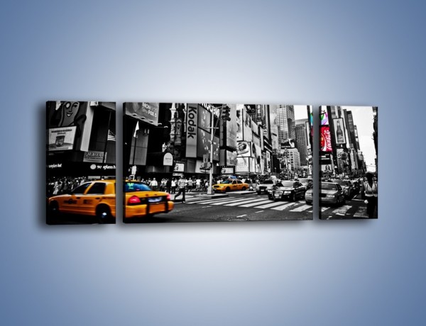 Obraz na płótnie – Times Square w godzinach szczytu – trzyczęściowy AM598W5