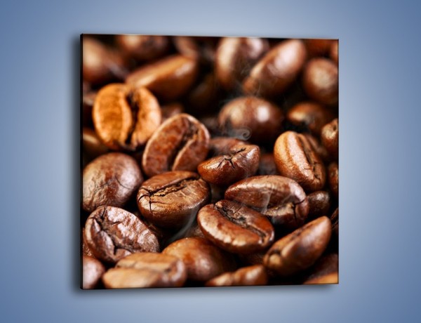 Obraz na płótnie – Parzone ziarna kawy – jednoczęściowy kwadratowy JN027