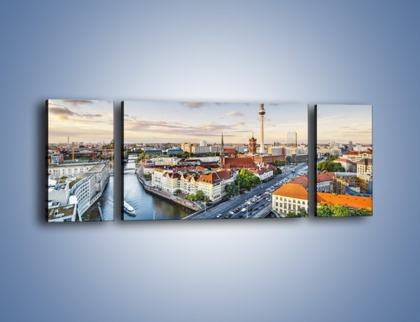 Obraz na płótnie – Panorama Berlina – trzyczęściowy AM673W5