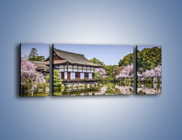 Obraz na płótnie – Świątynia Heian Shrine w Kyoto – trzyczęściowy AM677W5