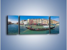 Obraz na płótnie – Panorama Canal Grande w Wenecji – trzyczęściowy AM745W5