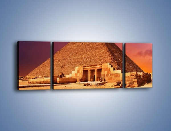 Obraz na płótnie – Piramida w Egipcie – trzyczęściowy AM812W5