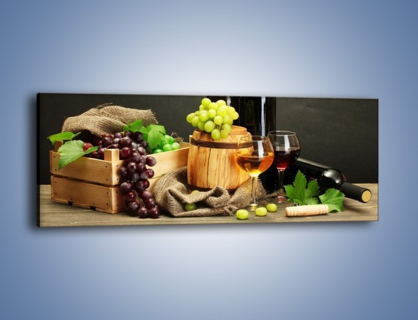 Obraz na płótnie – Wytrawne smaki wina – jednoczęściowy panoramiczny JN289