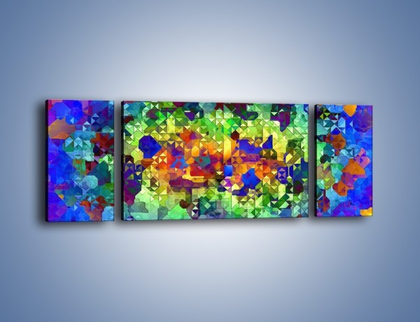 Obraz na płótnie – Mozaika w kolorze – trzyczęściowy GR373W5
