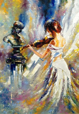 Biała dama i skrzypce - GR368