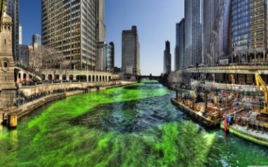 Chicago River w Dzień św. Patryka - AM605