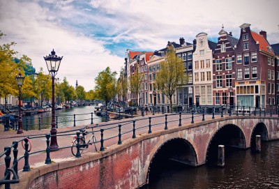 Kanał i most amsterdamski - AM759