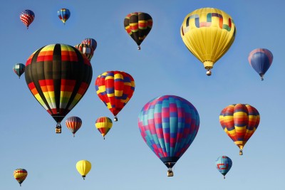Kolorowe balony na niebie - TM009