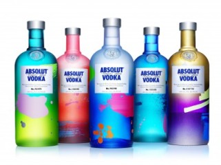 Kolorowe butelki absolut - JN749