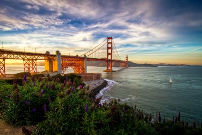 Most Golden Gate o zachodzie słońca - AM332
