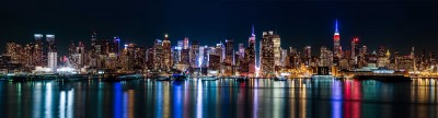 Nocna panorama Nowego Yorku - AM658