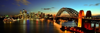 Panorama Sydney po zmroku - AM770
