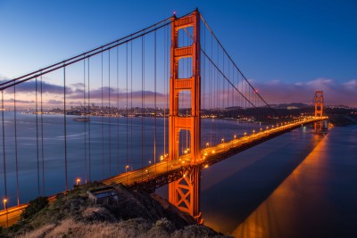 Rozświetlony most Golden Gate - AM360