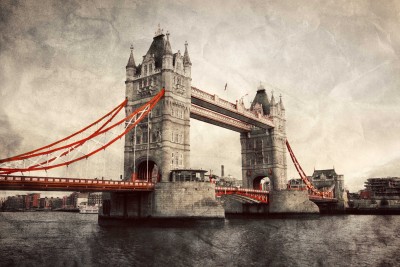 Tower Bridge w stylu vintage - AM668