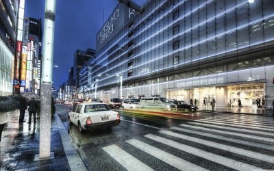 Ulica Tokyo w deszczu - AM613