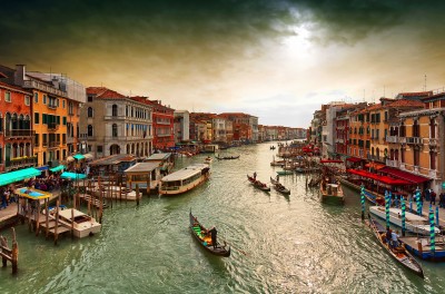 Wenecka architektura w Canal Grande - AM810